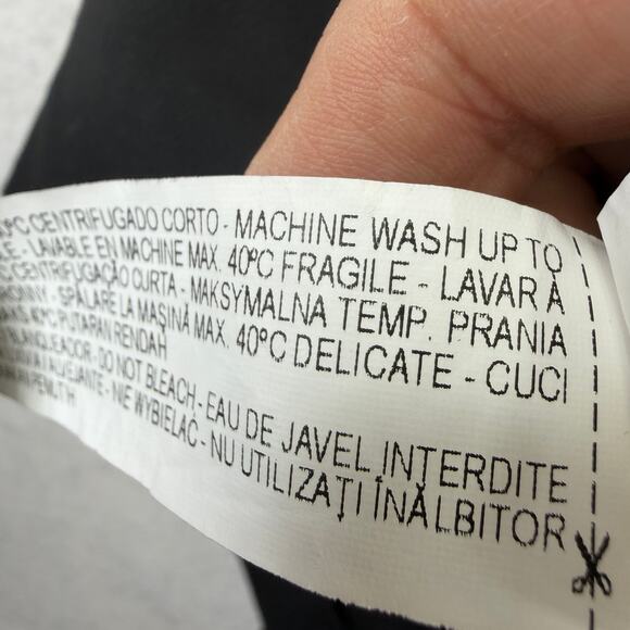 ZARA WOMAN Black Flutter Sleeve Shift Dress M Mini Minimalist Modern Chic - Picture 11 of 11